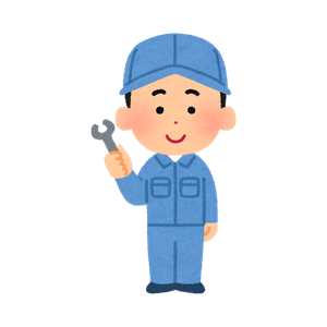 工事保証を案内する施工スタッフ